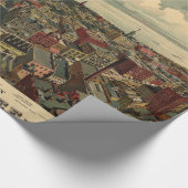 ミルウォーキーWI (1898年)のヴィンテージの絵解き地図 ラッピングペーパー (角)