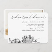 ミルウォーキ結婚ーのリハエレガントーサルディナー エンクロージャーカード (正面/裏面)