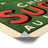 ミルカショコラSUCHOCOLAT SWISS Milk Chocolate Advert ポスター (角)