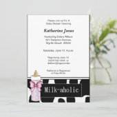 ミルカホリックベビーガールシャワー招待状 招待状 (スタンド正面)