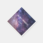 ミルキーウェイスターズスカイ銀河系エレガントウェディング スタンダードカクテルナプキン (角)