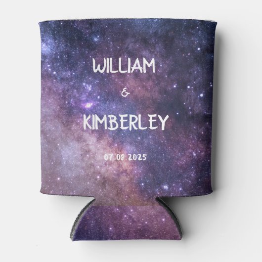 ミルキーウェイスターズスカイ銀河系エレガントウェディング 缶クーラー (正面)
