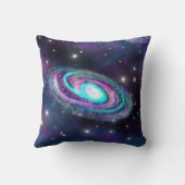 ミルキーウェイ銀河系 |コズミックブルーパープルピンク クッション (裏面)