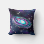 ミルキーウェイ銀河系 |コズミックブルーパープルピンク クッション (正面)