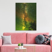 ミルキーウェイ&オーロラボレリス |オンタリオ州（カナダ） キャンバスプリント (インサイチュ (リビング))