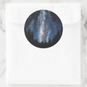 ミルキー銀河系絵を描のステッカー ラウンドシール (バッグ)