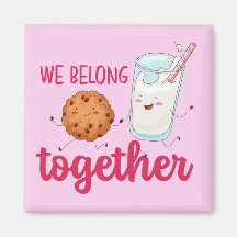 ミルクおもしろいとクッキーかわいいカップルのバレンタインデー