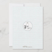 ミルクおよびクッキーのベビーシャワーの招待状 招待状 (裏面)