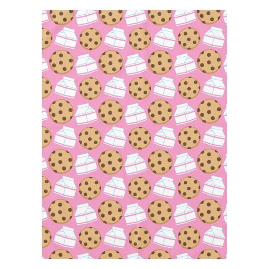 ミルクおよびクッキーパターン テーブルクロス (正面)