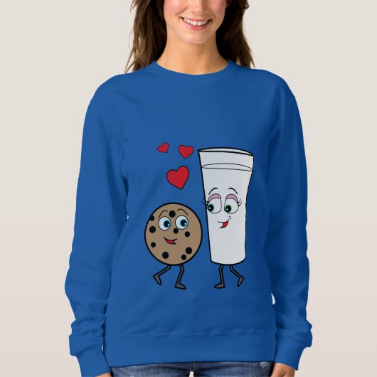 ミルクおよびチョコチップクッキー スウェットシャツ (正面)