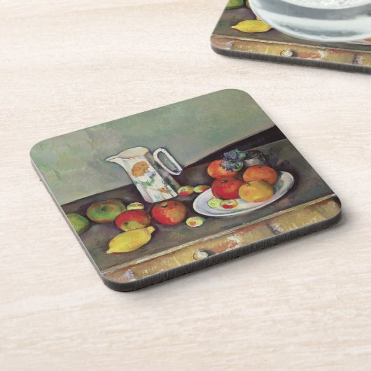 ミルクが付いているポールセザンヌ|ポールセザンヌ|の静物画 コースター (左側)