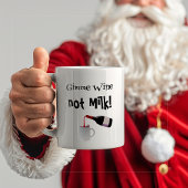 ミルクではなくワインをおもしろい頼む コーヒーマグカップ