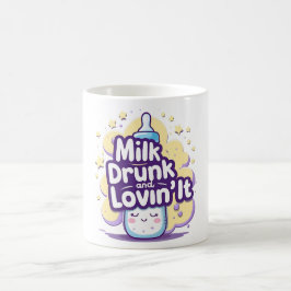 ミルクで酔っ払って幸せ – かわいい赤ちゃん名言 コーヒーマグカップ