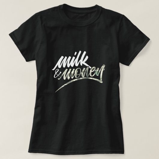 ミルクとお金のTシャツ Tシャツ (デザイン正面)