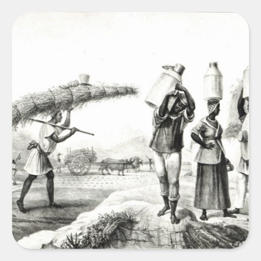 ミルクとカピムのベンダー スクエアシール (正面)