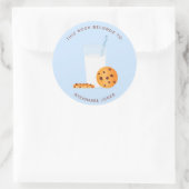 ミルクとクッキーこの本は次のものだ ラウンドシール (バッグ)