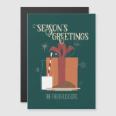 ミルクとクッキーのクリスマスプレゼントアイディアヴィンテージグリーン (正面/裏面)