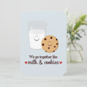 ミルクとクッキーのバレンタインデーフラットカード シーズンカード (スタンド正面)