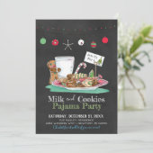 ミルクとクッキーのパジャマパーティー 招待状 (スタンド正面)