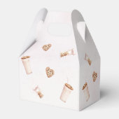 ミルクとクッキーのピンクの最初の誕生日パーティー フェイバーボックス (裏面サイド)