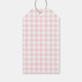 ミルクとクッキーのピンクの誕生日パーティーのお願い ギフトタグ (裏面)