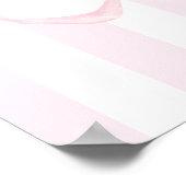 ミルクとクッキーのピンクの赤ちゃんシャワー歓迎サイン ポスター