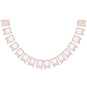 ミルクとクッキーのピンク誕生日 バンティングフラッグ (全)