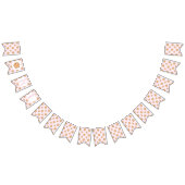 ミルクとクッキーのピンク誕生日 バンティングフラッグ (全)