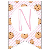 ミルクとクッキーのピンク誕生日 バンティングフラッグ (第3の旗)