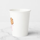 ミルクとクッキーのピンク2nd誕生日2甘い 紙コップ (左)