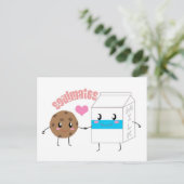 ミルクとクッキーのポストカード ポストカード (スタンド正面)