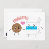 ミルクとクッキーのポストカード ポストカード (正面/裏面)