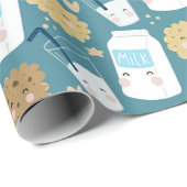 ミルクとクッキーの包装紙 ラッピングペーパー (ロールコーナー)