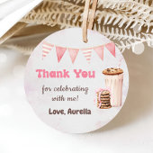 ミルクとクッキーの女の子の最初の誕生日パーティー フェイバータグ