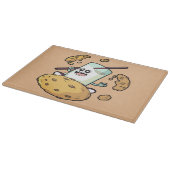 ミルクとクッキーの対決 カッティングボード (角)