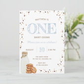 ミルクとクッキーの最初の誕生日パーティーへの招待 招待状 (スタンド正面)
