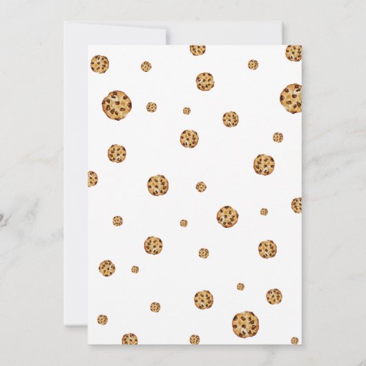 ミルクとクッキーの最初の誕生日パーティーへの招待 招待状 (裏面)