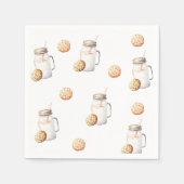 ミルクとクッキーの最初の誕生日パーティー スタンダードカクテルナプキン (正面)