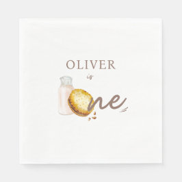 ミルクとクッキーの最初の誕生日パーティー スタンダードランチョンナプキン