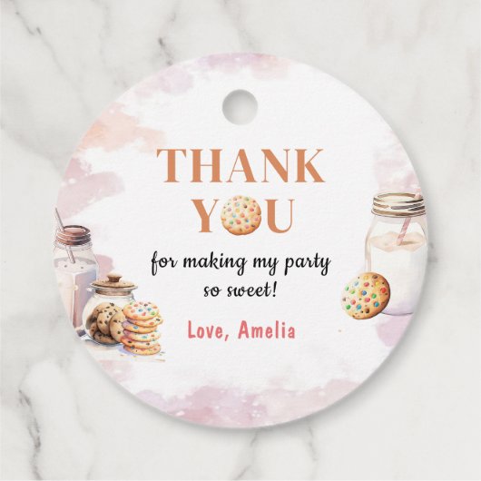 ミルクとクッキーの最初の誕生日パーティー フェイバータグ (裏面)