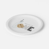 ミルクとクッキーの最初の誕生日パーティー ペーパープレート (アングル)