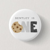 ミルクとクッキーの最初の誕生日ボタン 缶バッジ (正面)