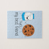 ミルクとクッキーの最高の友達BFFフレンドシップアート ジグソーパズル (横)