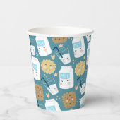 ミルクとクッキーの紙カップ 紙コップ (裏面)