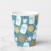 ミルクとクッキーの紙カップ 紙コップ (正面)