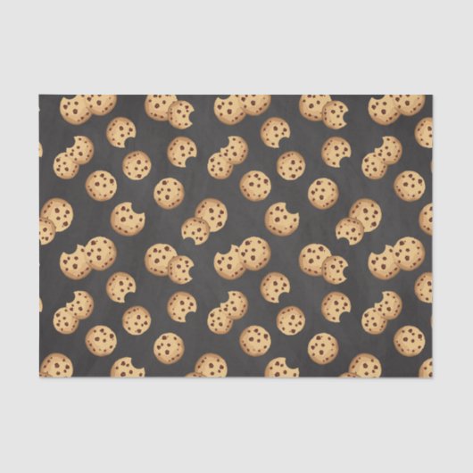 ミルクとクッキーの誕生日ティッシュペーパー | チョコレート 薄葉紙 (正面)