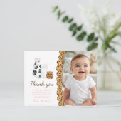 ミルクとクッキーの誕生日パーティーお礼の品 ポストカード (スタンド正面)