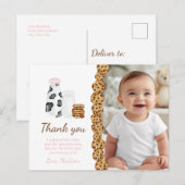 ミルクとクッキーの誕生日パーティーお礼の品 ポストカード (正面/裏面)