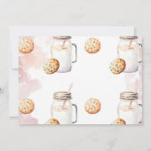 ミルクとクッキーの誕生日写真 サンキューカード (裏面)