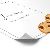 ミルクとクッキーの誕生日好意サイン ポスター (角)